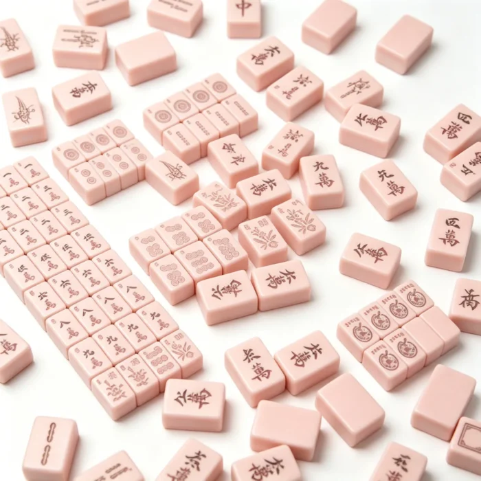 Blush pink American Mahjong set, 166-piece tile configuration for wholesale
